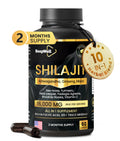 BeepWell Shilajit Capsules 16,000MG with Ashwagandha, Sea Moss, Maca Root, Black Pepper, Fulvic Acid, and trace minerals in capsules