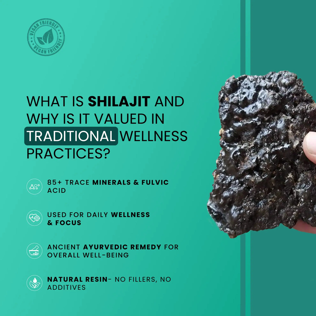 BeepWell Shilajit resin and gummies combo featuring natural resin and ashwagandha gummies, vegan with no added sugar.