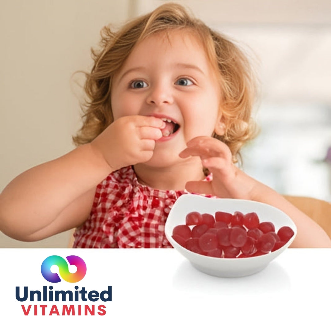 Tapioca probiotics gummy supplement by Your Label showing soft, colorful gummy chews with probiotic ingredients on the packaging