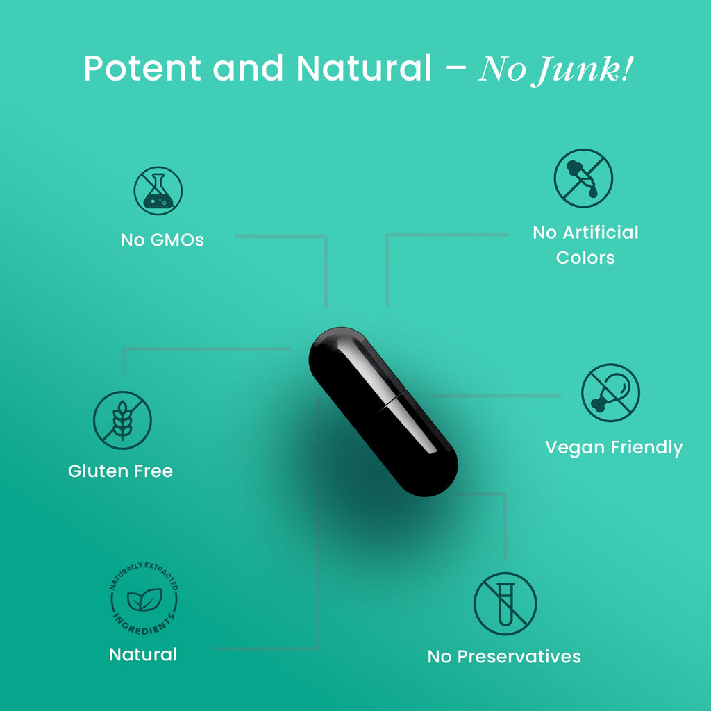 BeepWell Shilajit Capsules 16,000MG with Ashwagandha, Sea Moss, Maca Root, Black Pepper, and Fulvic Acid in a bottle.