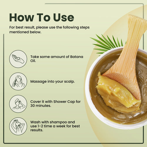 BeepWell cold-pressed Batana Oil pack with two bottles, 100% natural, raw, and unrefined for hair and skin care.