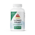 Bottle of Ascent Nutrition Ultimate Shilajit capsules with 60 capsules displayed on a neutral background.
